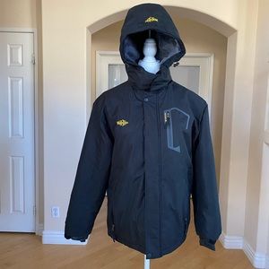 Wantdo Navy Blue Ski & Snow Hooded Jacket with Weather-Resistant Fabric Small